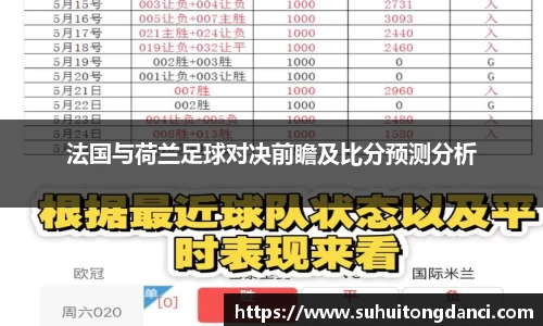 法国与荷兰足球对决前瞻及比分预测分析